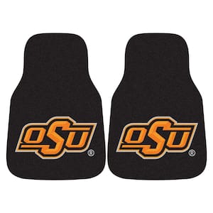 Oklahoma State University 18 in. x 27 in. 2-Piece Carpeted Car Mat Set