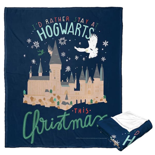 THE NORTHWEST GROUP Harry Potter Silk Touch Multi-Colored Throw Blanket Rather Stay At Hogwarts