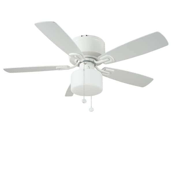 PRIVATE BRAND UNBRANDED Bellina 42 in. LED Indoor Matte White Ceiling Fan with Light Kit