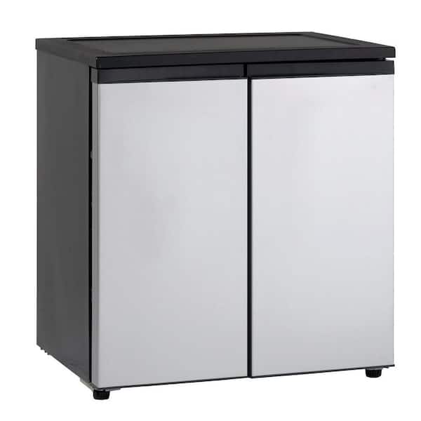 Avanti 5.5 cu. ft. Mini Refrigerator in Black with Dual Platinum Finish Doors