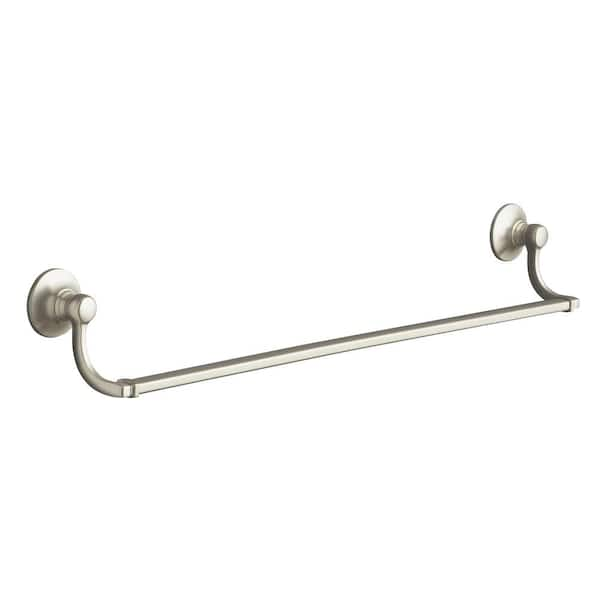 KOHLER Bancroft 24 in. Towel Bar in Vibrant Brushed Nickel K-11411-BN ...