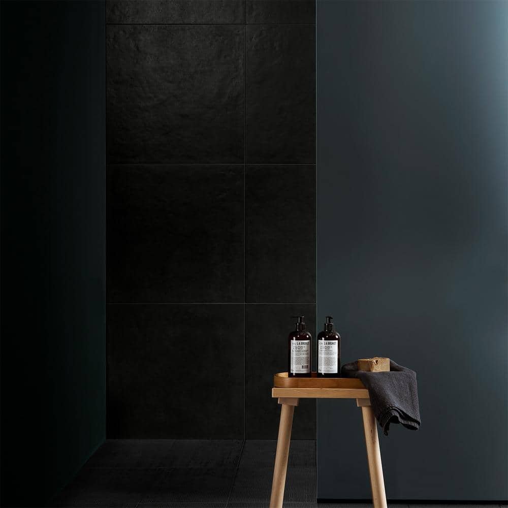 Vocal 24'' x 24'' Matte Black Porcelain Floor and Wall Tile