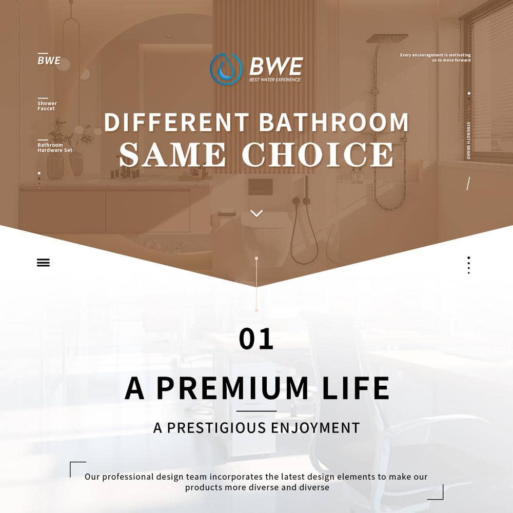 Matte Black Stainless Steel 5-Piece Bathroom Hardware Set