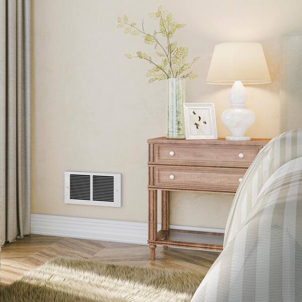 Cadet 240/208-volt 700/900/1600-watt Register In-wall Fan-forced Electric  Heater in White RMC162W - The Home Depot
