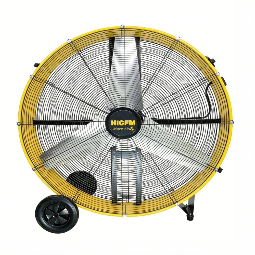 42in Yellow H-Cross Drum Fan, 4/5HP 26300 CFM Heavy-Duty Fan for Warehouse, Garage & Gym Cooling price history on PriceWatchPro