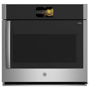 Profile Smart 30 in. Single Electric Wall Oven with Right-Hand Side-Swing Doors and Convection in Stainless Steel