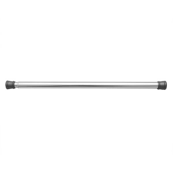 Utopia Alley Adjustable 40 in. Shower Curtain Tension Rod - Rust-Proof Aluminum with PVC End Cap, No Drill, Chrome