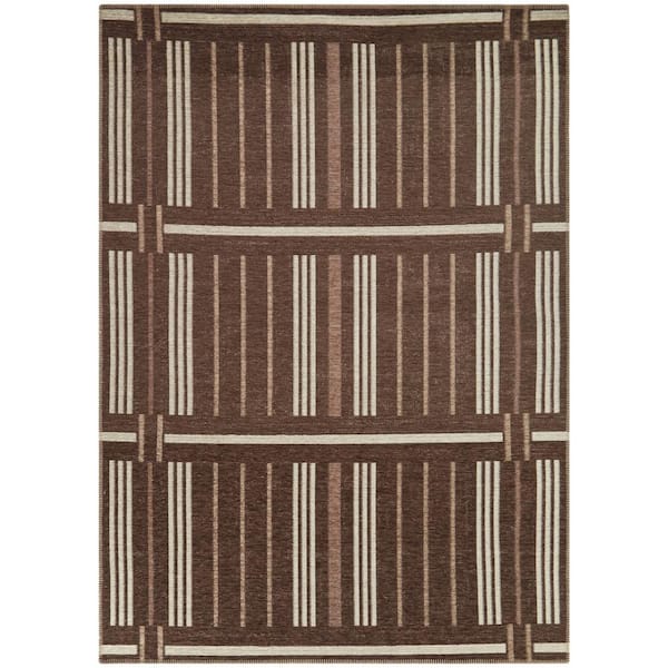 BALTA Carmelle Copper 5 ft. x 7 ft. Striped Area Rug