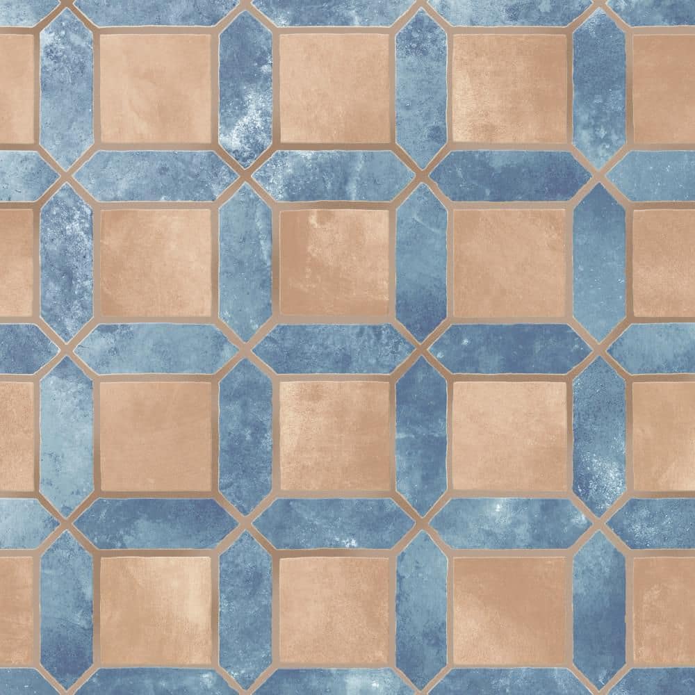 Picket Arendel 15 in. x 23 in. Blue with Terra Square Porcelain Floor and Wall Tile (11.6 sq. ft. /Case) price history on PriceWatchPro