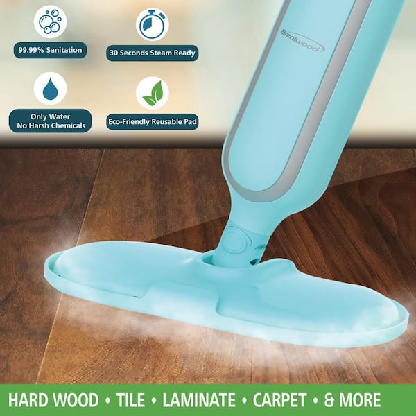 Brentwood 1100-Watt Steamer Mop in Blue