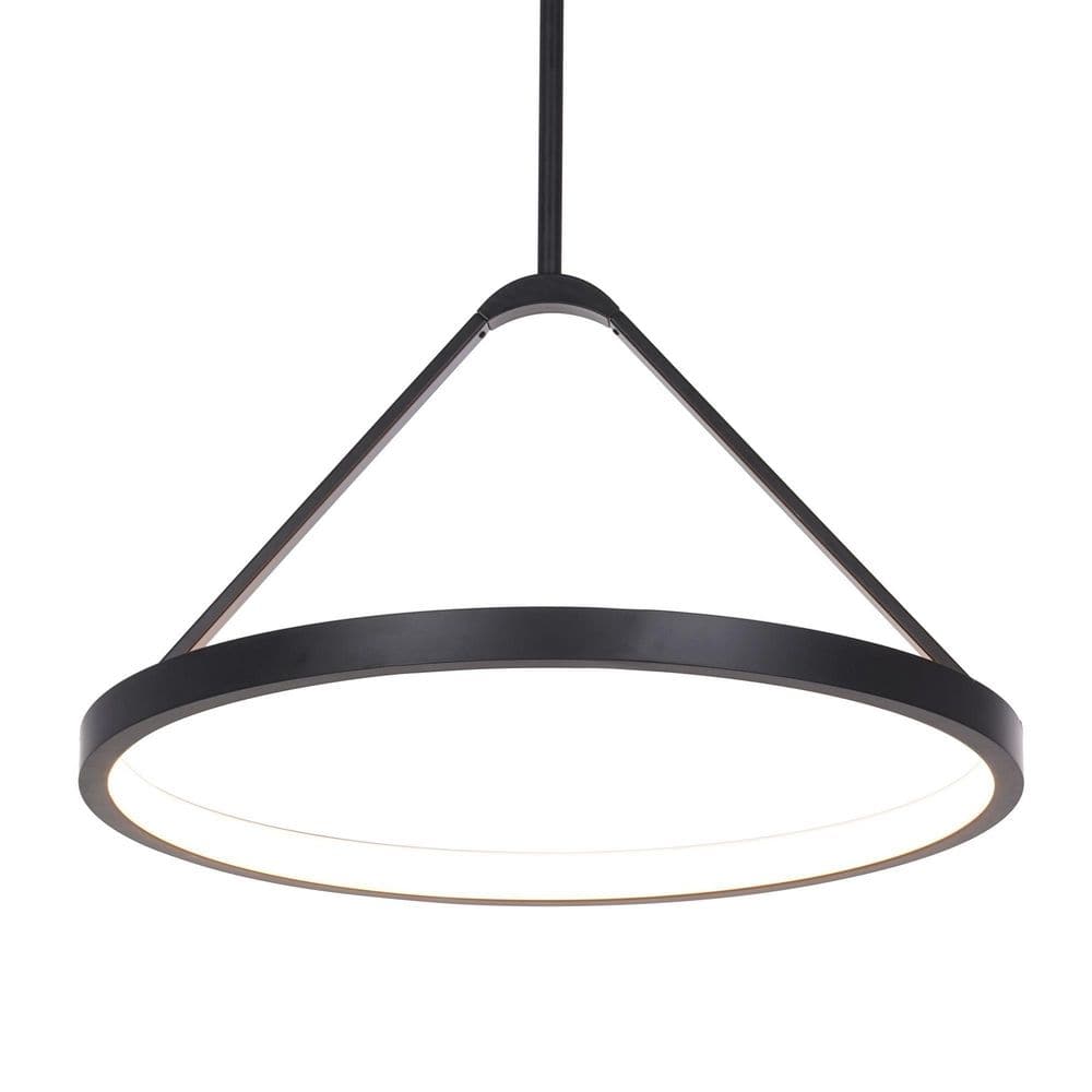 Alsy 35-Watt Integrated LED Black Modern Pendant