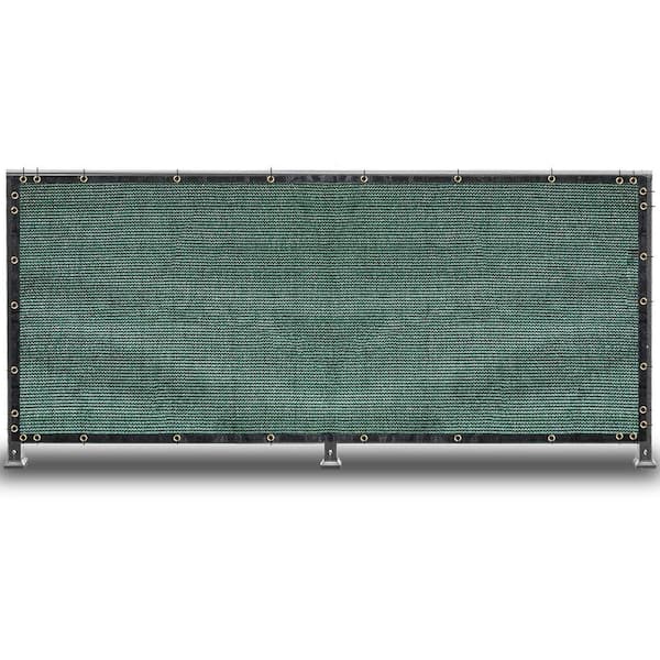 Green 6 ft. x 50 ft. Outdoor Privacy Screen Fence Mesh Shade Net Cover Ideal for Garden Backyard Patio Privacy Wall