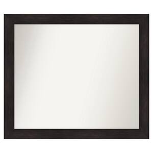 Furniture Espresso 43.75 in. x 37.75 in. Custom Non-Beveled Satin Recycled Polystyrene Bathroom Vanity Wall Mirror