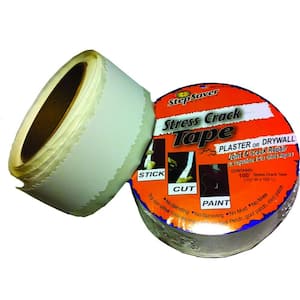 100 ft. x 1-1/2 in. Self Adhesive Paint Ready 'Stress Crack Tape' Roll. Repair ceiling & wall cracks plus corners too.