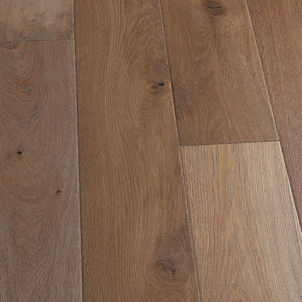 Malibu Wide Plank Maya Bay French Oak 9/16 in. T x 8.7 in. W Water Resistant Wire Brushed Engineered Hardwood Flooring (27.1 sq. ft./case)