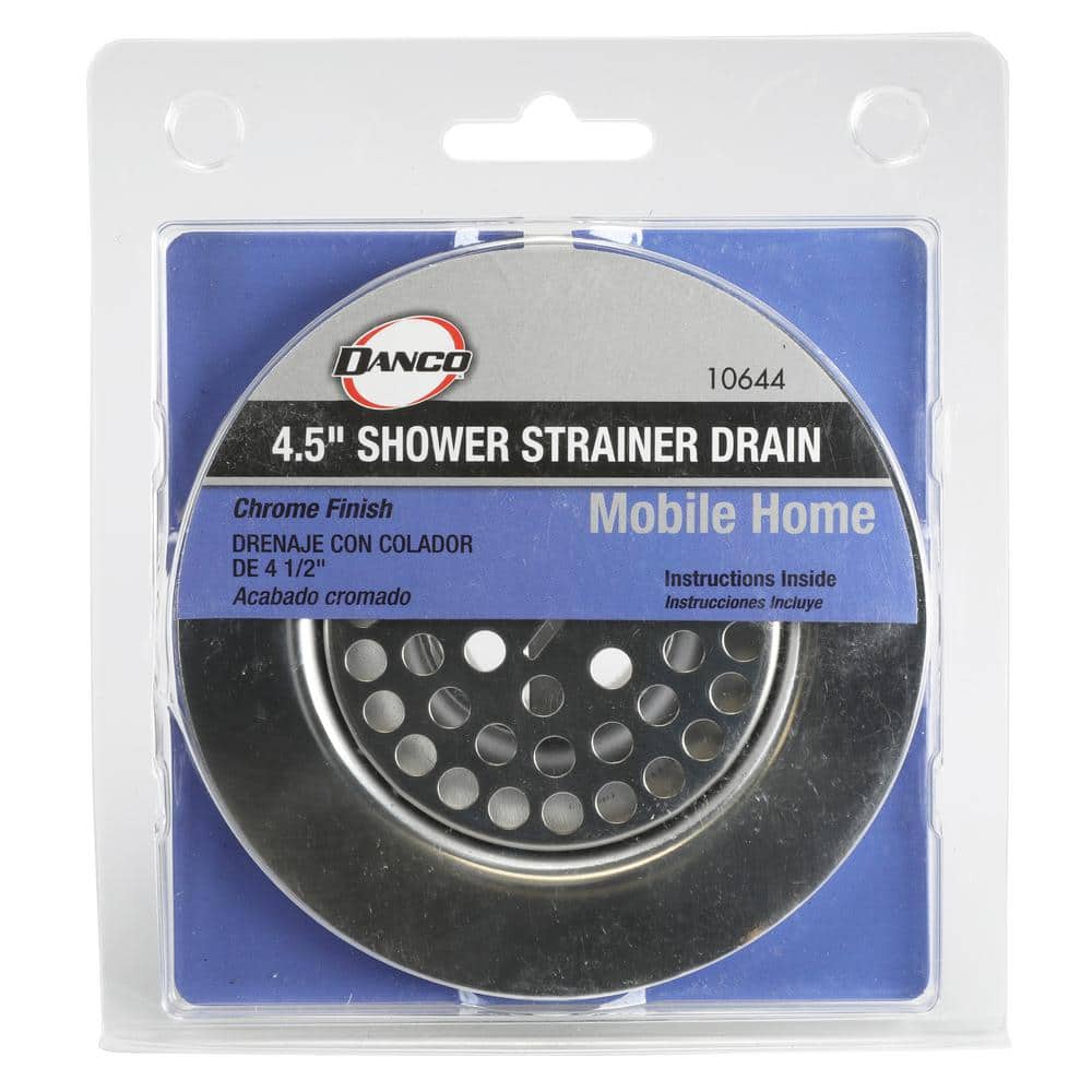 Chrome 4.5" Mobile Home Shower Drain Strainer