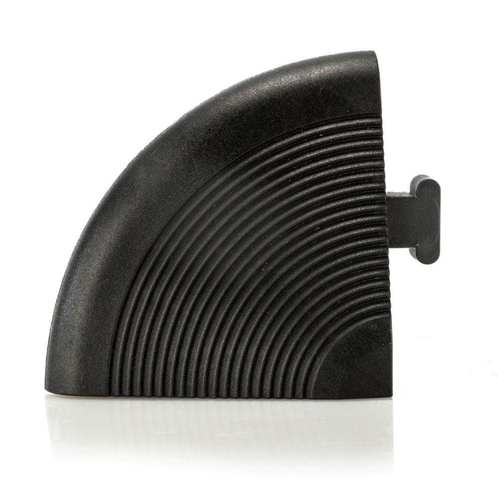 Black and Brown PVC Interlocking Deck Tile Kit