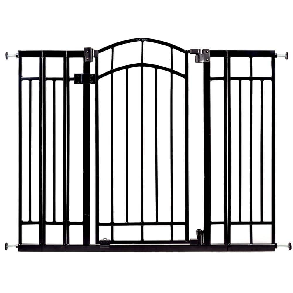 Doorway 48 in. W Series Gate in Black for Baby and Pet