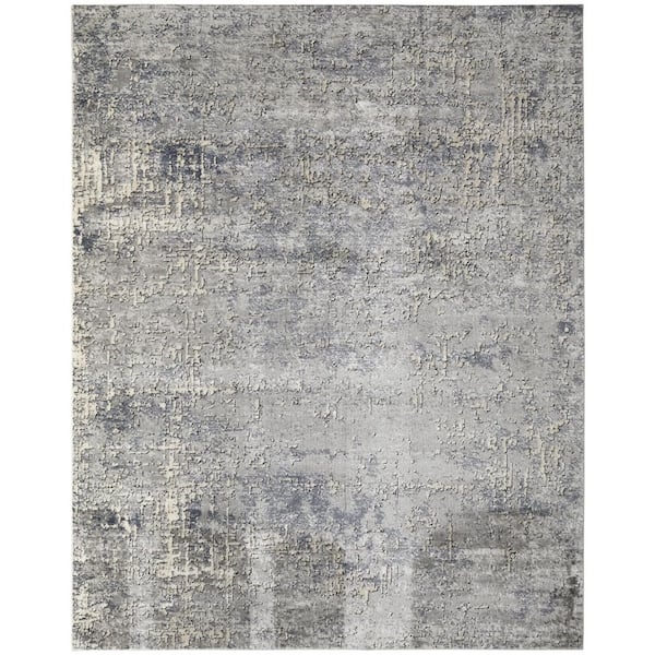 Concerto Dark Grey 8 ft. x 10 ft. Abstract Contemporary Area Rug