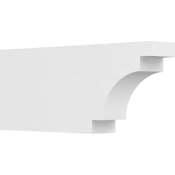 Ekena Millwork 4 in. x 10 in. x 24 in. Mediterranean PVC Rafter Tail Brace