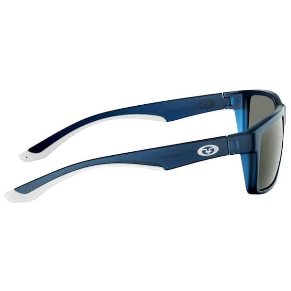 Flying Fisherman Streamer Polarized Sunglasses - Crystal Navy/Smoke
