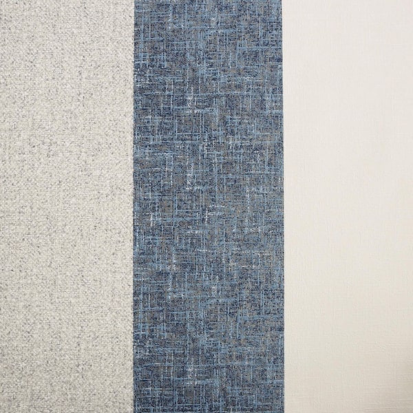 Superfresco Meadow Stripe Navy and Rose Gold Wallpaper