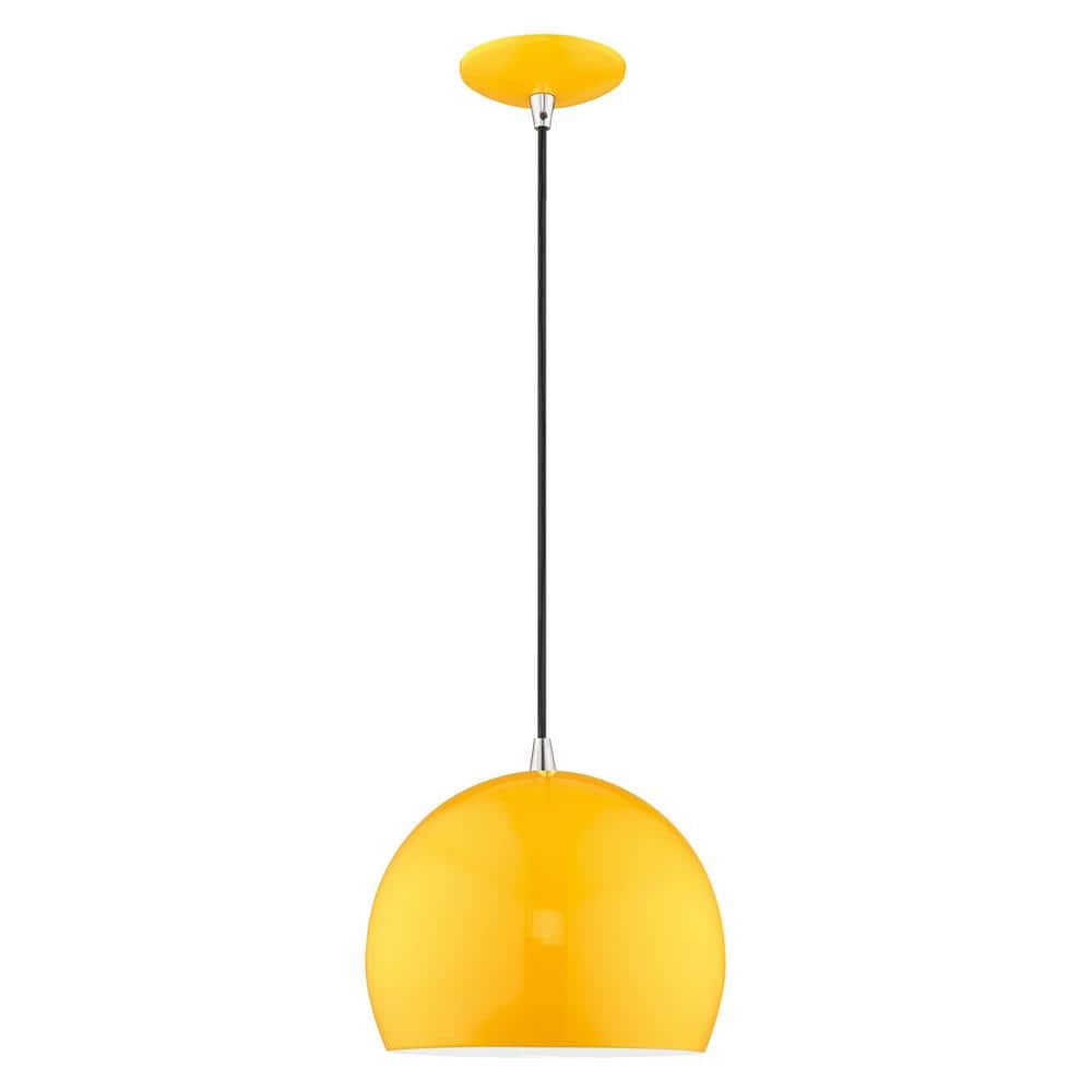 Branbury 1-Light Shiny Orange Globe Pendant price history on PriceWatchPro