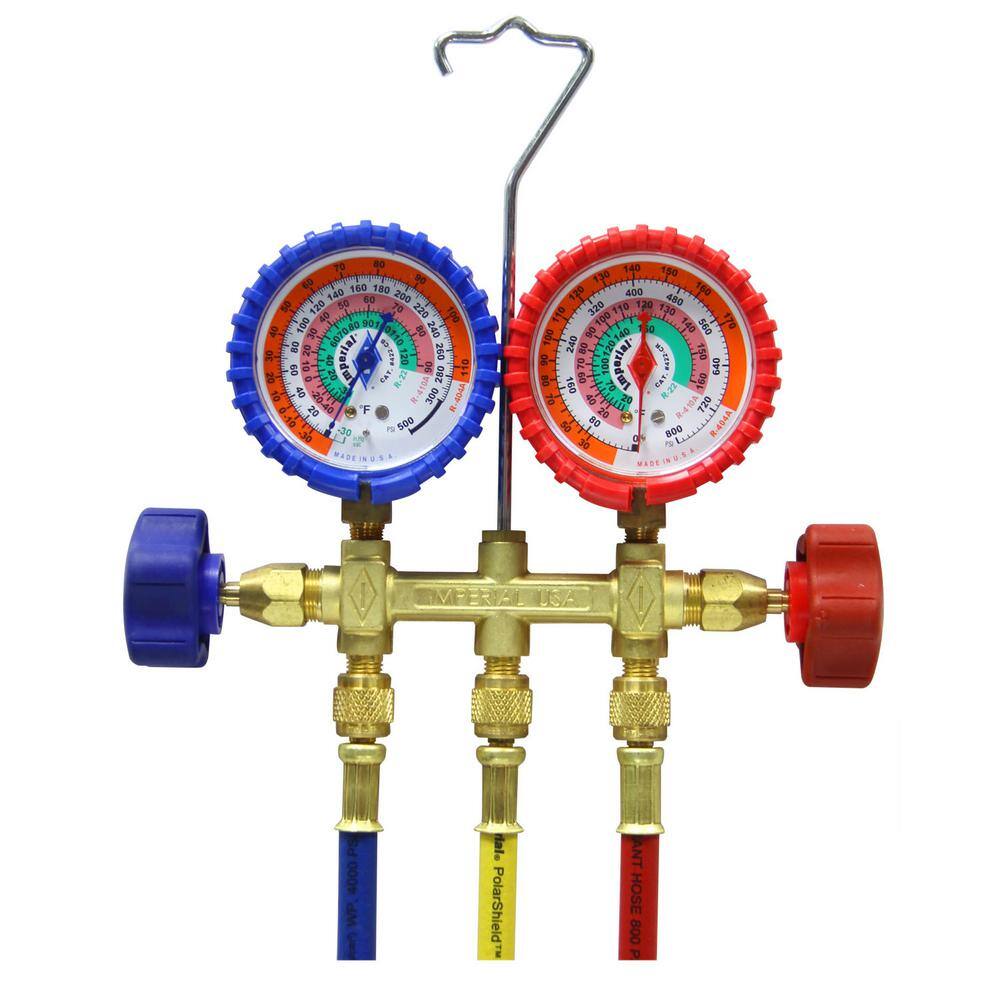 Imperial 2 Valve 4000 Psi Brass Manifold With 3x 5 Ft Long Hoses 500c The Home Depot Imperial 2 Valve 4000 Psi Brass Manifold With 3x 5 Ft Long Hoses 500c The Home Depot