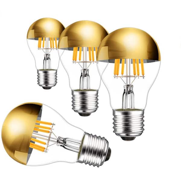 60-Watt Equivalent G25 Dimmable Edison LED Light Bulb 2700k Soft Filament White 600 Lumens 4-Pack
