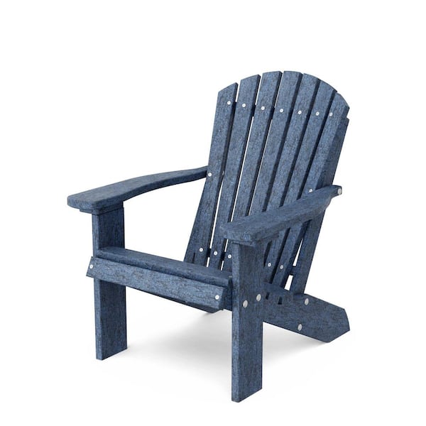 Wildridge Heritage Patriot Blue Plastic Outdoor Child Adirondack Chair