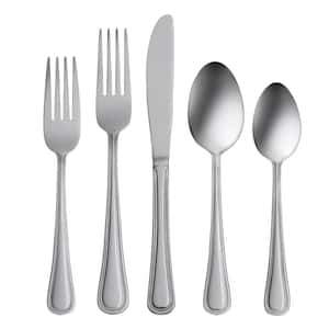 Hollis 74-Piece Silver 18/0-Stainless Steel Flatware Set (Service For 12)