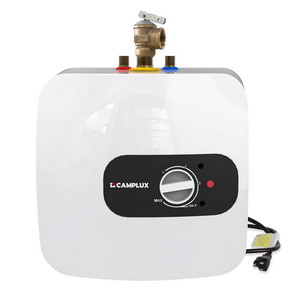 CAMPLUX 8 Gal. Mini-Tank Compact Element Point-Of-Use Electric Water Heater with Warranty