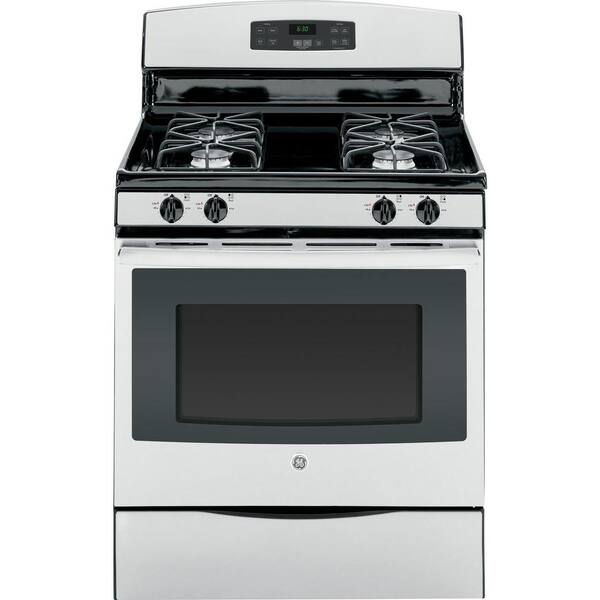 GE 5.0 cu. ft. Gas Range with Self-Cleaning Oven in Stainless Steel