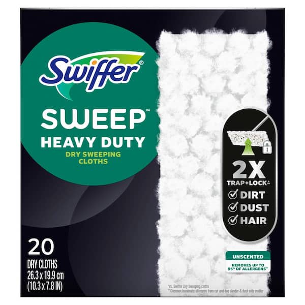 Sweeper Heavy Duty Dry Sweeping Cloth Refill Pads Unscented (20-Count)