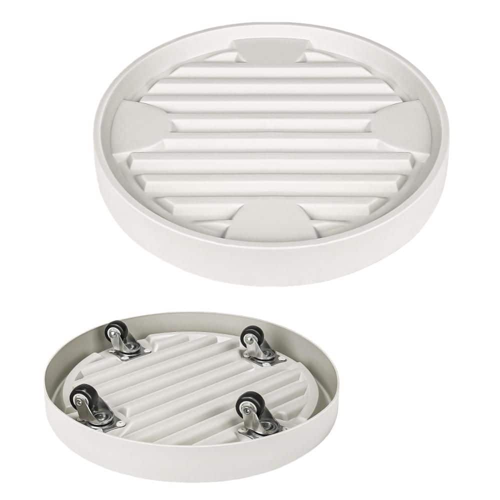12 in. Plant Caddy with Hidden Wheels, Invisible Casters and Heavy Duty for Indoor Large Potted Plants, Beige (2-Pack) price history on PriceWatchPro