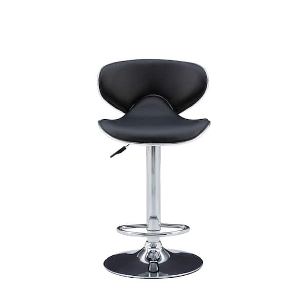 Powell Company Bao Adjustable 41.88 in. H Black and Chrome Low