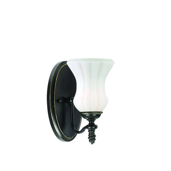 Eurofase Amesbury Collection 1-Light Aged Bronze Wall Sconce