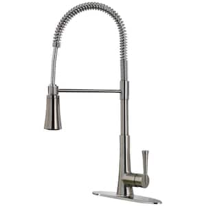 Zuri Culinary Single-Handle Pull-Down Sprayer Kitchen Faucet in Stainless Steel