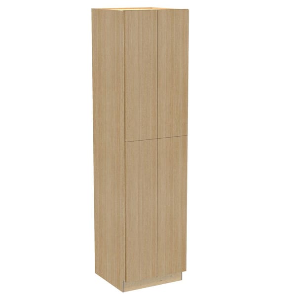 Hargrove 24 in. W x 24 in. D x 96 in. H Assembled Plywood Pantry Kitchen Cabinet in Vanguard Oak with Soft Close