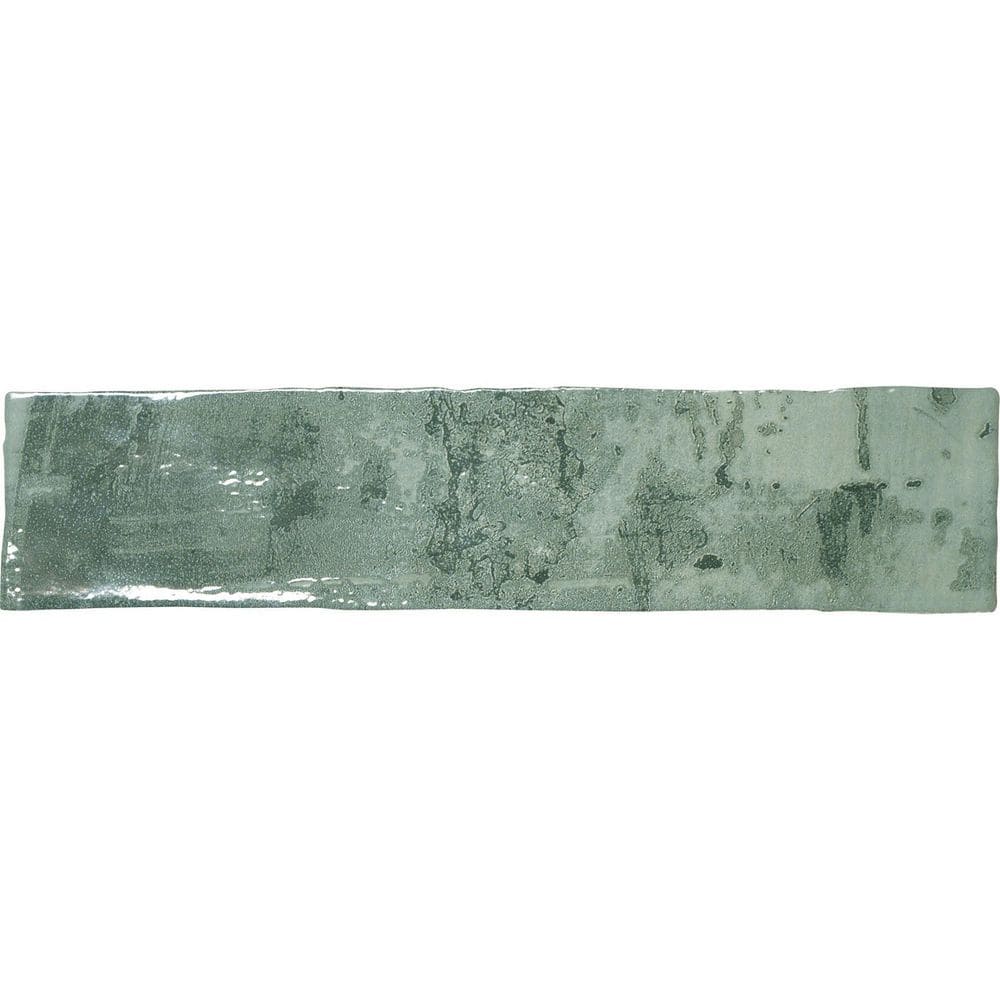 Viridian Green Glossy Ceramic Subway Wall Tile 3" x 12"