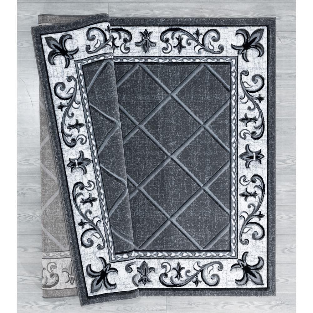 Bristol Altamont Gray Trellis 8' x 11' Synthetic Area Rug
