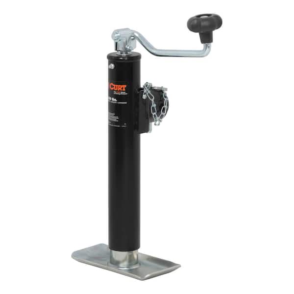 CURT Pipe-Mount Swivel Jack with Top Handle (5,000 lbs., 10" Travel)
