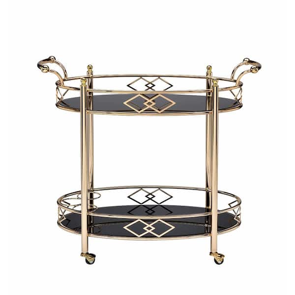 Ottesen Gold Serving Cart