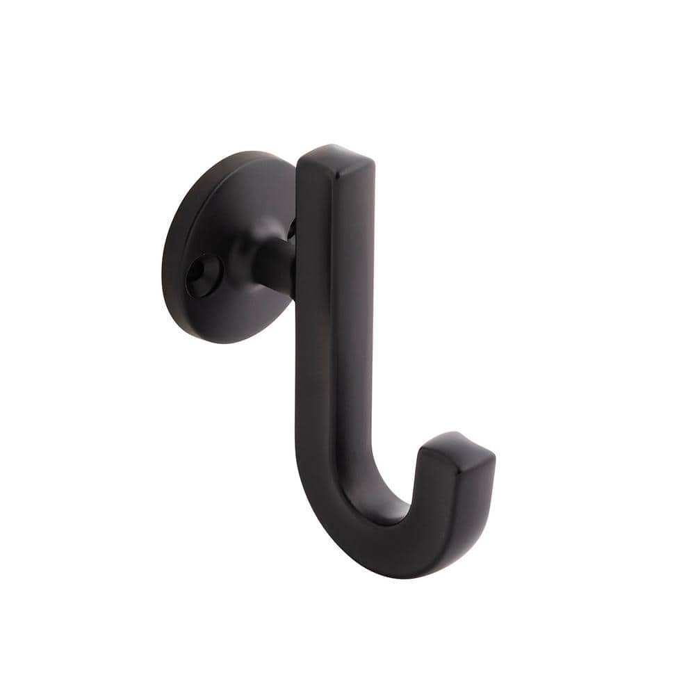 Hickory Hardware H077888MB-5B 3.62 in. Woodward Single Wall Hook Matte Black - Pack of 5