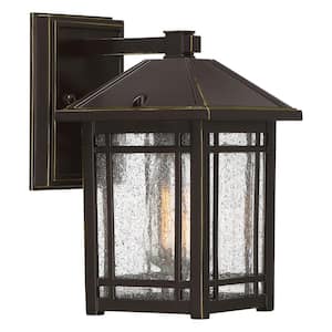 Cedar Point 1-Light Bronze Outdoor Wall Lantern Sconce