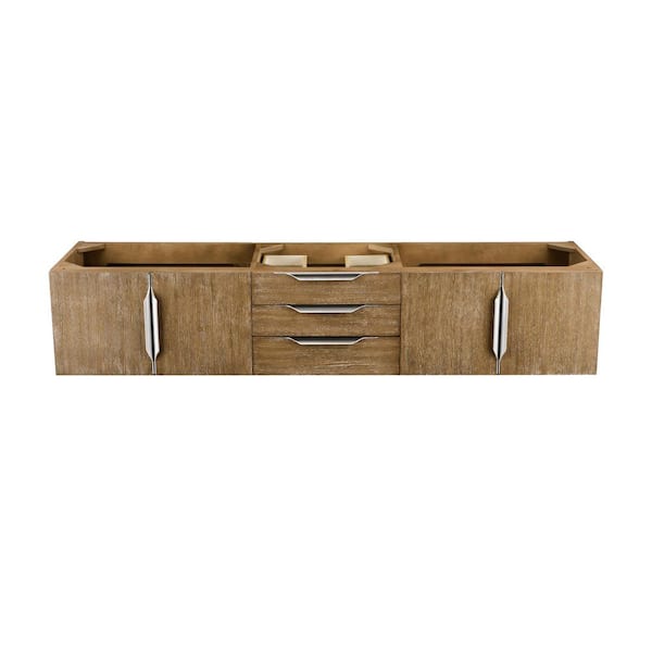 James Martin Vanities Columbia 72.5 in. W x 18.8 in. D x 14.5 in. H Double Bath Vanity Cabinet without Top in Latte Oak