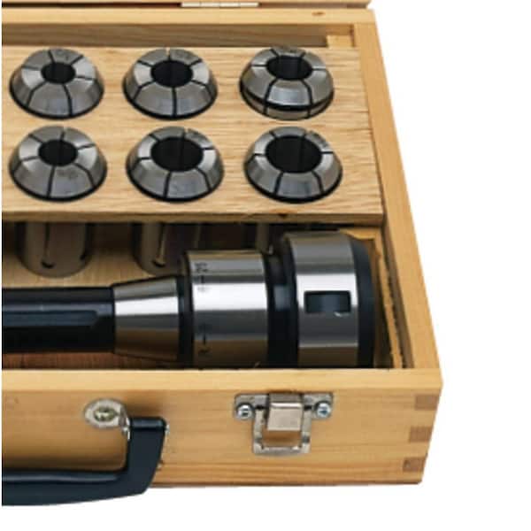 Jet CCS-1 R-8 Mill Chuck and Collet Set 466001 - The Home Depot