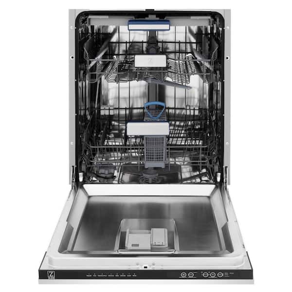 Autograph Edition 24 in. Top Control 8-Cycle Tall Tub Dishwasher with 3rd Rack in White Matte and Polished Gold