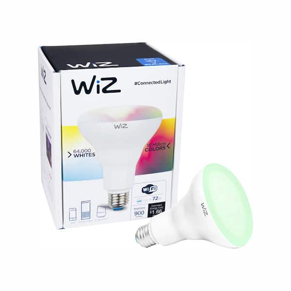 WIZ 72W Equivalent BR30 Colors and Tunable White Wi-Fi Connected Smart LED Light Bulb