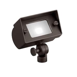Low Voltage Textured Architectural Bronze Hardwired Mini Landscape Flood Light with No Bulbs Included